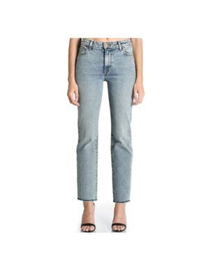 Fidelity Denim Pixie Ultra High Button Fly Jeans Canyon Vintage Blue Size 28
